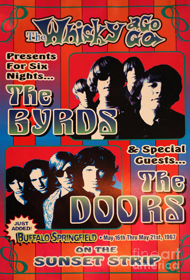 Rock And Roll Photograph - Th Byrds And The Doors Poster Collection 2 by Bob Christopher