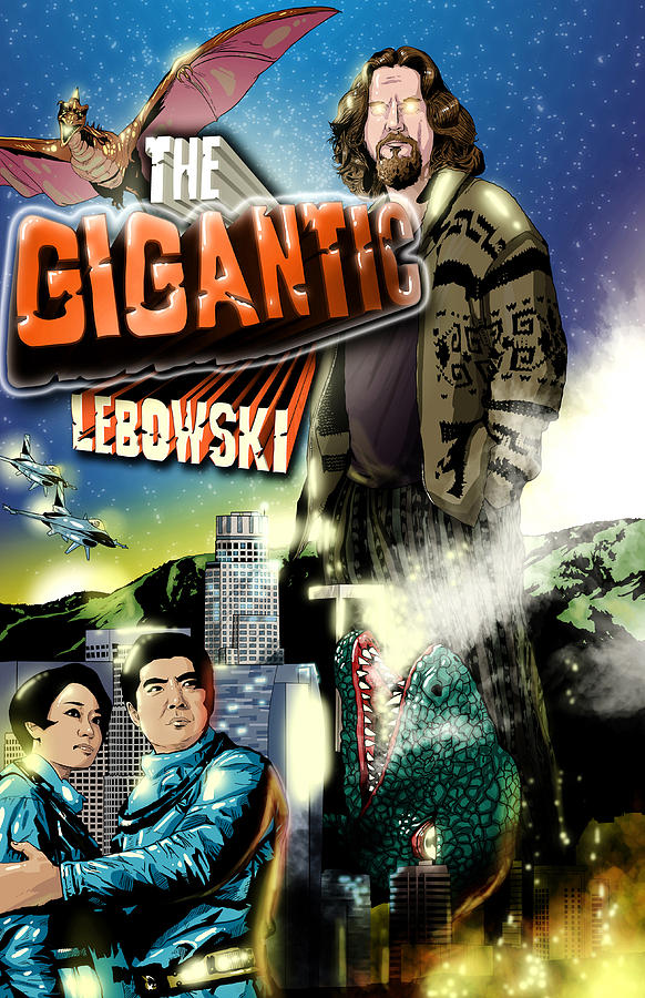 The Big Lebowski Digital Art - Th Gigantic Lebowski  by Jason  Wright