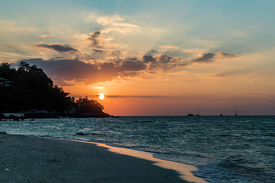 Thai Beach Sunset  Photograph by Scott Cunningham