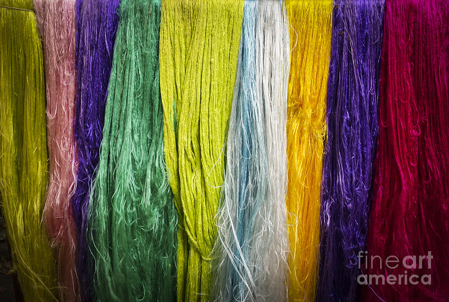 Thai silk thread Digital Art by Perry Van Munster
