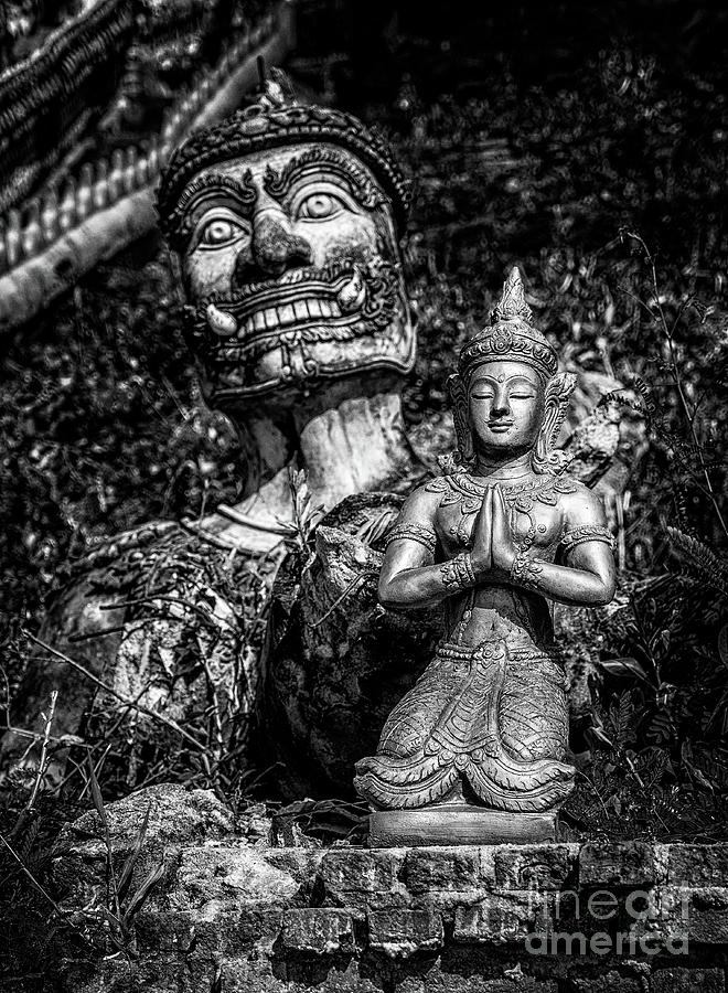 Thai Temple Statues Photograph by Adrian Evans