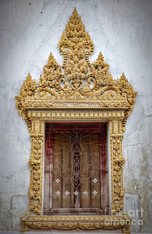 Thai Temple Window Photograph by Antony McAulay