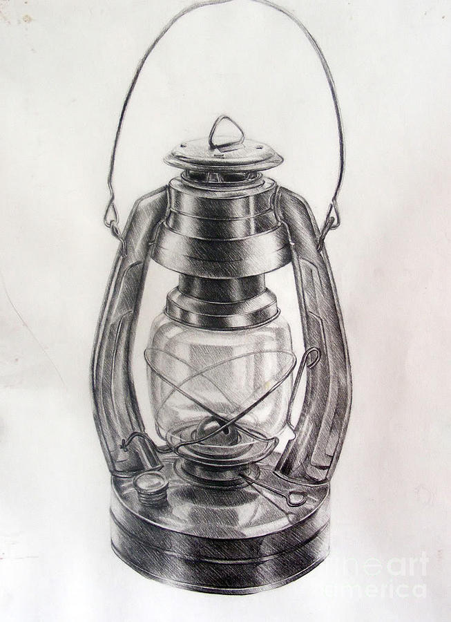 Thai Traditional Lamp Drawing by Korawan Kulcharat - Pixels