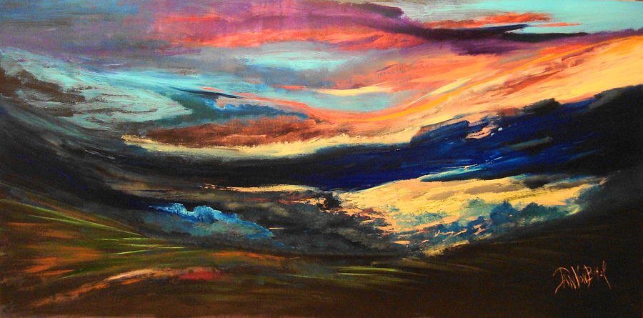 Sunset Painting - Thalo by Jan VonBokel