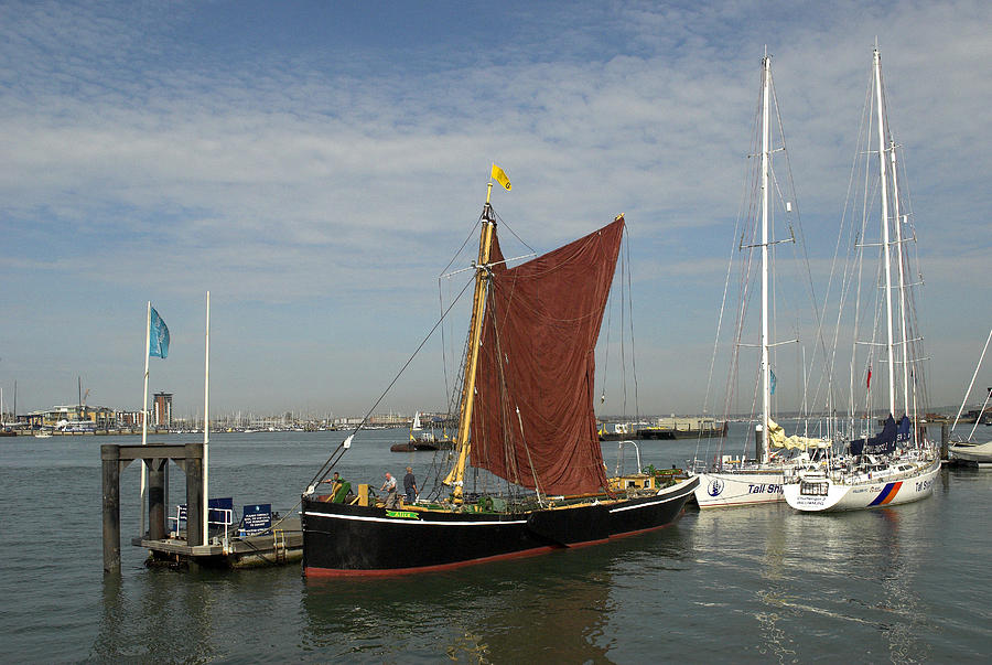 Thames Sailing Barge Alice Photograph by Hazy Apple