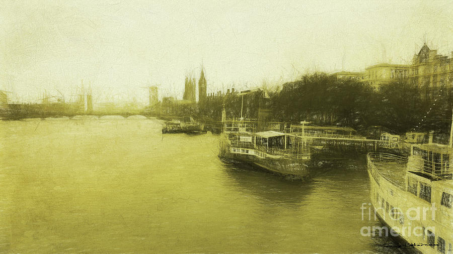 Thames West Digital Art by Roger Lighterness