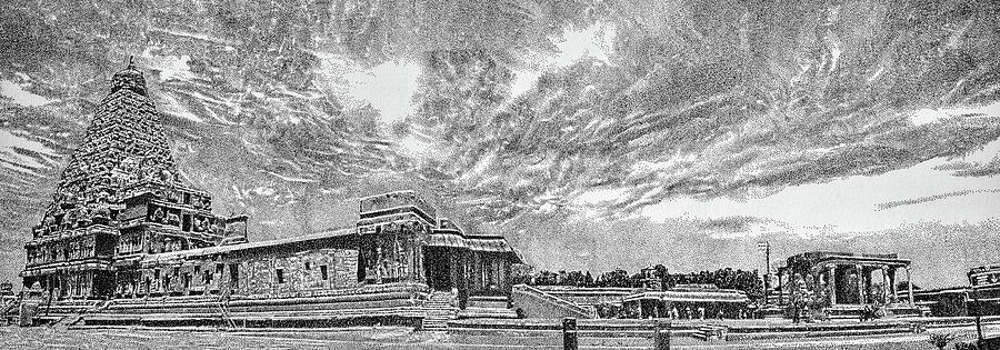 Brihadisvara Temple complex, Thanjavur Spiral Notebook by Angelo Fernandes  - Pixels