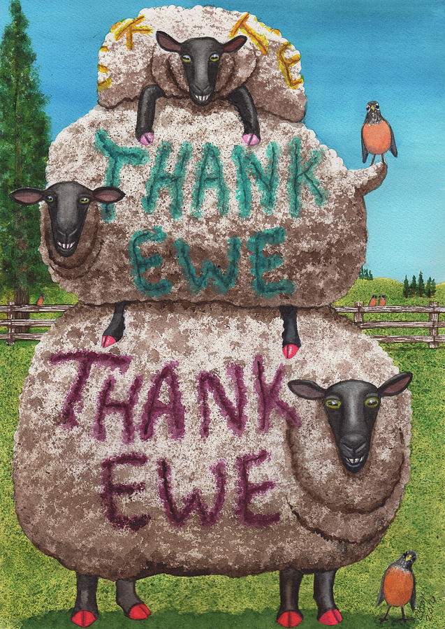 Thank Ewes Painting