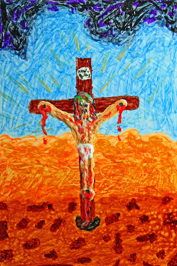 Thank God For Good Friday 1 Painting by Carl Deaville