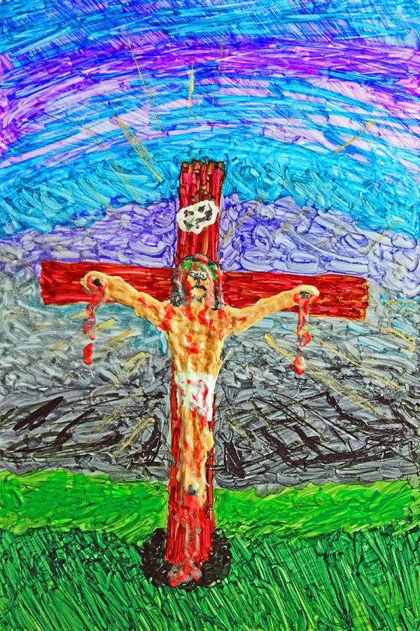 Thank God For Good Friday 2 Painting by Carl Deaville