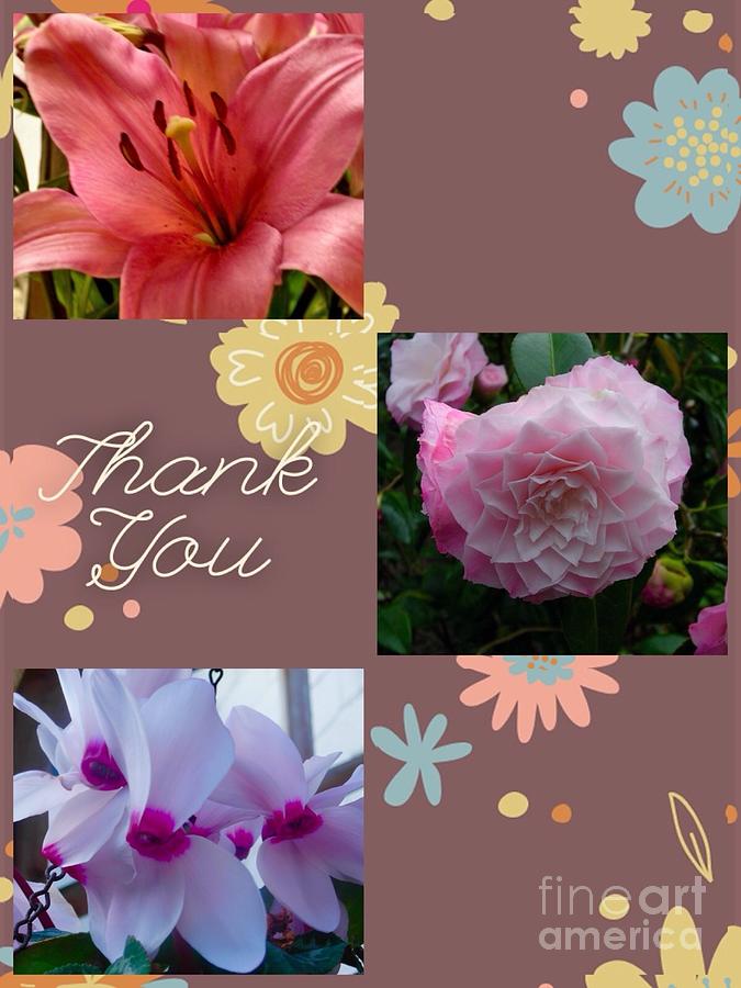 Thank you Greeting Card Photograph by Joan-Violet Stretch