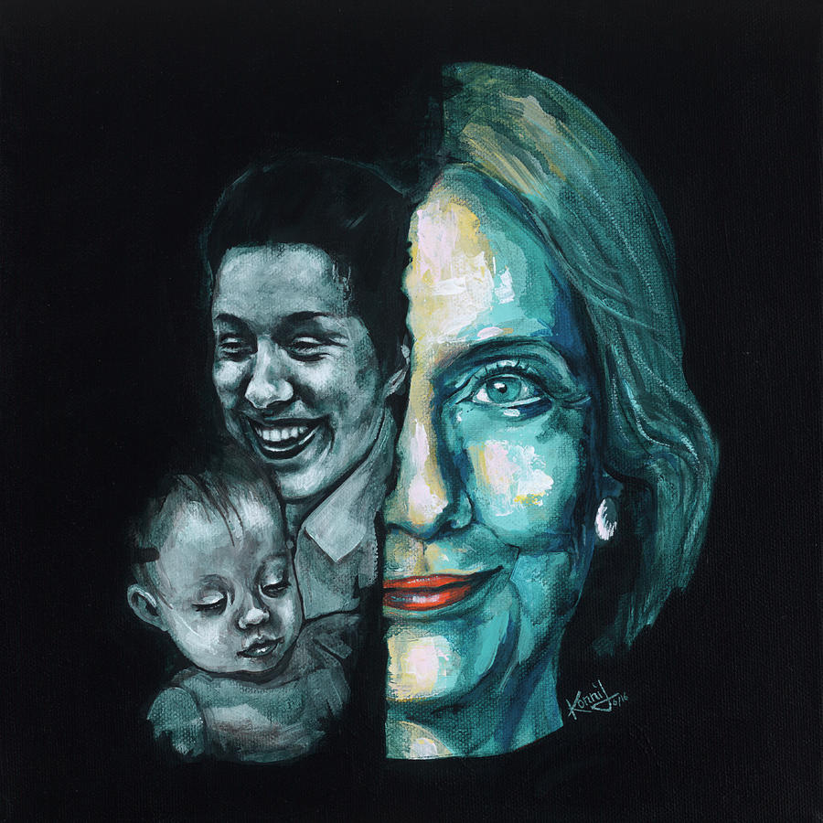 Hillary Clinton Painting - Thanks to Dorothy and Charlotte by Konni Jensen