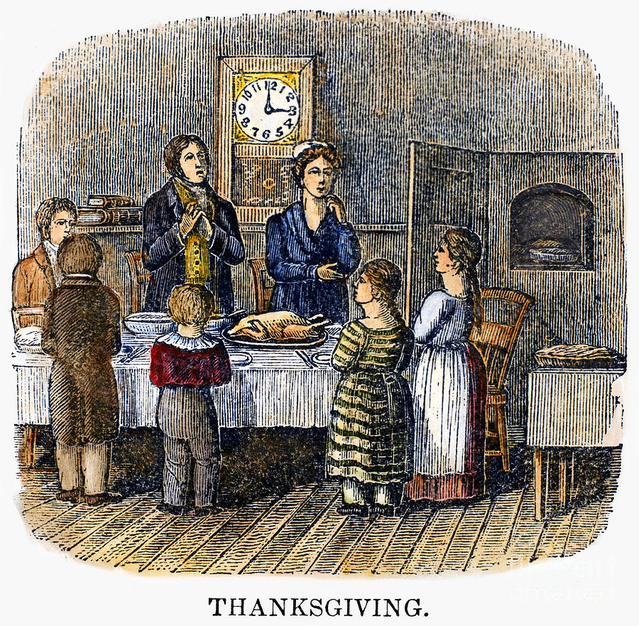 Thanksgiving, 1853 Photograph by Granger