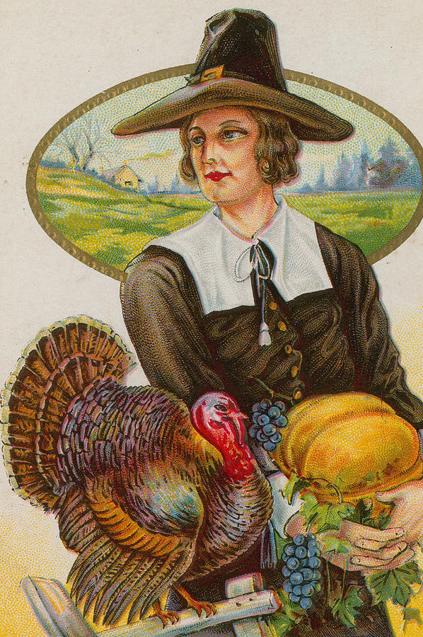 Thanksgiving Painting - Thanksgiving by American School