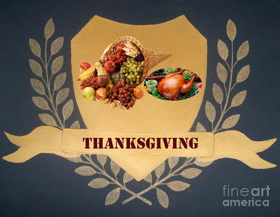 Thanksgiving Painting by Georgeta  Blanaru