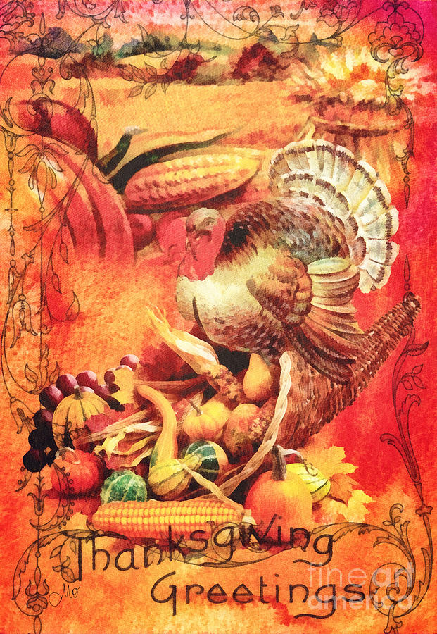 Thanksgiving Painting - Thanksgiving by Mo T