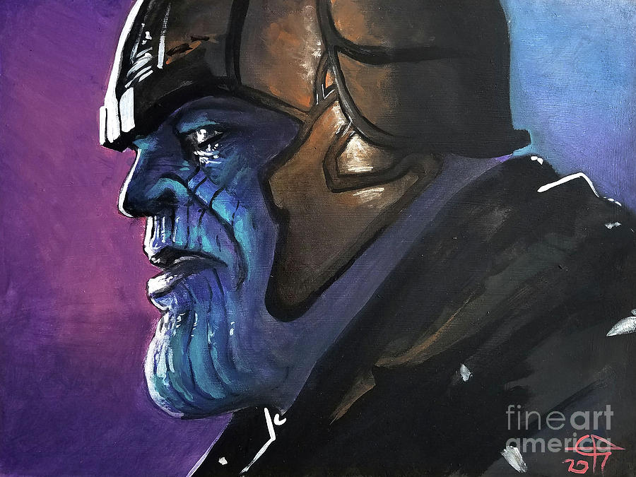Thanos Painting by Tom Carlton