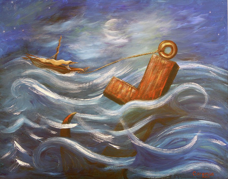 Anchor Painting - That Anchor Holds by Charlotte Smith