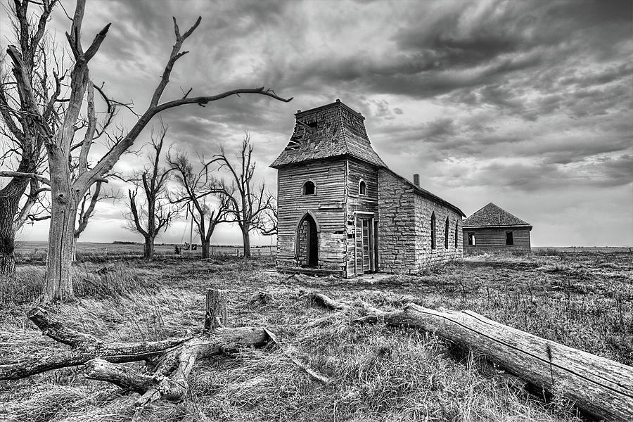 Armageddon Photograph - That Old Time Religion Black and White by JC Findley