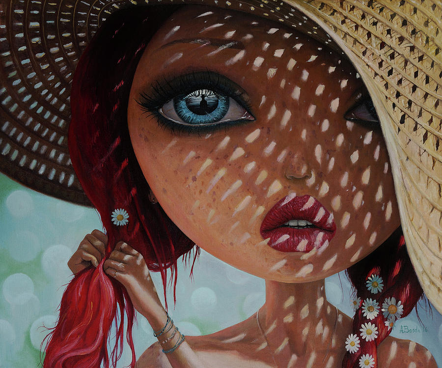 That Perfect Love I Never Had - oil painting Painting by Adrian Borda