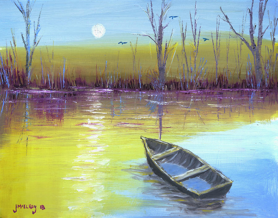 Sunset Painting - That Sinking Feeling by Jerry McElroy