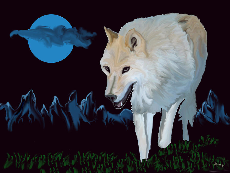 That Wolf Digital Art by Andrea Lawrence