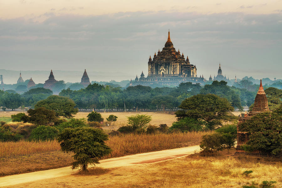 Thatbyinnyu temple in Bagan, Myanmar Photograph by Miroslav Liska ...