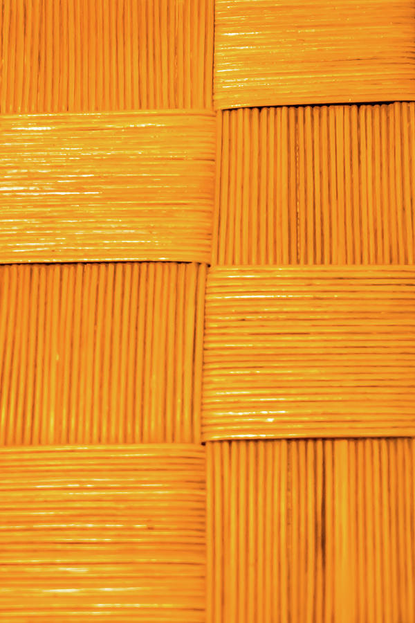 Abstract Photograph - Thatch Squares by Troy Q Nelson
