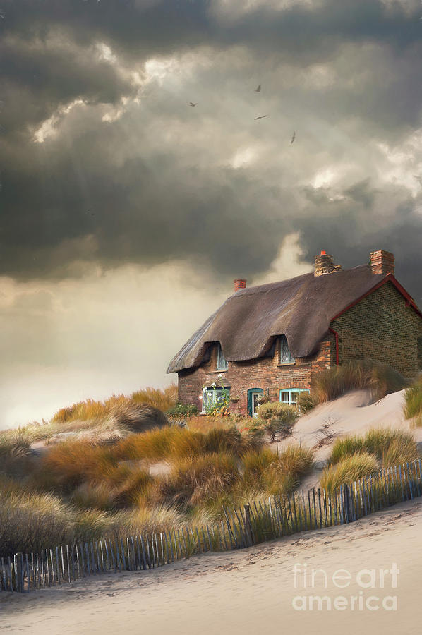 Thatched Cottage At The Beach  Photograph by Lee Avison