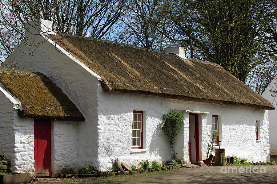 Thatched Cottage Omagh Northern Ireland Photograph by Eddie Barron
