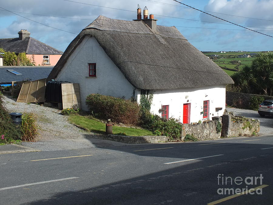 Thatched in Annestown  on the Copper Coast Photograph by Val Byrne