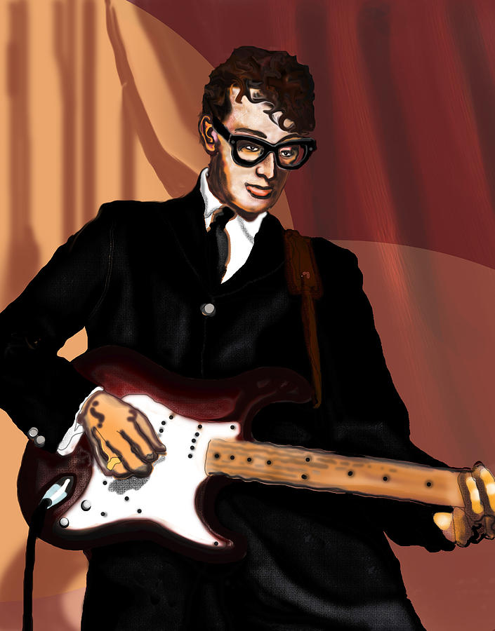 Thatll Be The Day- Buddy Holly Digital Art by David Fossaceca