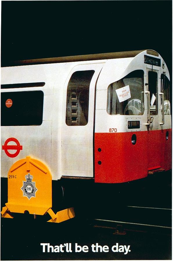 Thatll be the day - Locomotive - London Underground - Retro travel Poster - Vintage Poster Mixed Media by Studio Grafiikka
