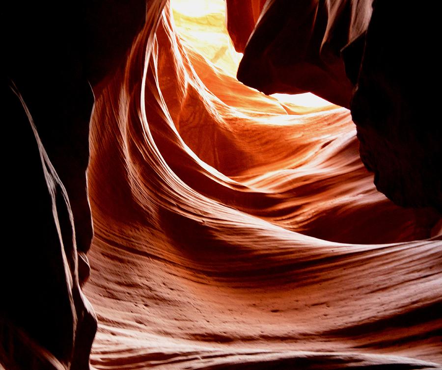 Nature Photograph - Thats the way up from canyon by Meeli Sonn