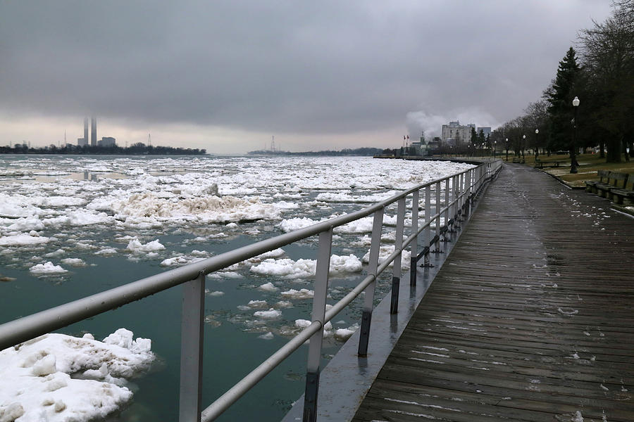Thaw Along the Boardwalk in Saint Clair. 2017 7 Photograph by Mary Bedy