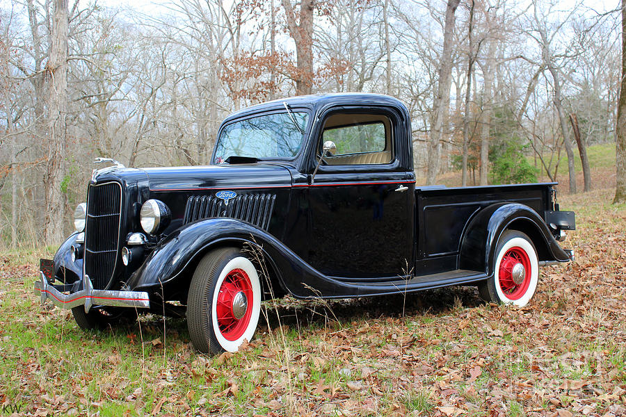 The 1935 Ford Pickup Photograph by Kathy White