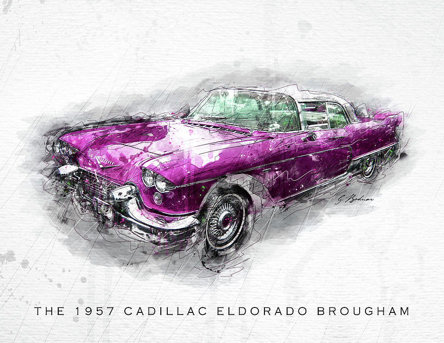 The 1957 Cadillac Eldorado Brougham Digital Art by Gary Bodnar