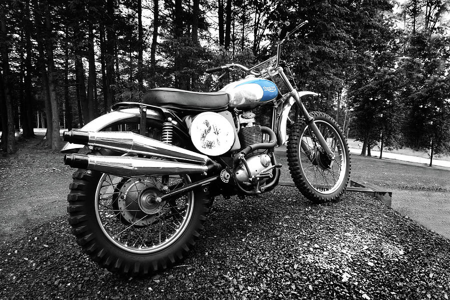 Black And White Photograph - The 1974 Avenger TR5 MX by Mark Rogan