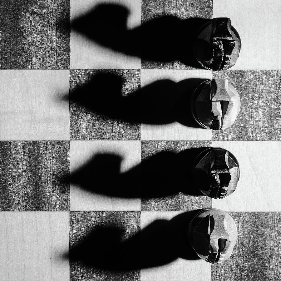 Chess Photograph - The 4 horsemen by Kolbein Svensson Chess Photograph - The 4 horsemen by Kolbein Svensson