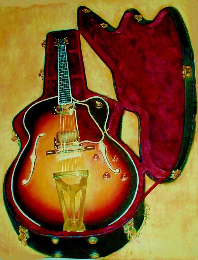 Electic Guitar Painting - The 400CESAX by G Cuffia