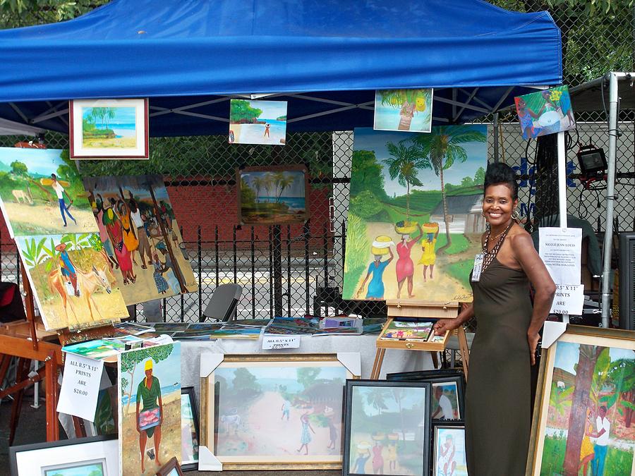 Art Festival Painting - THE 40th INTERNATIONAL AFRICAN ARTS FESTIVAL by Nicole Jean-Louis