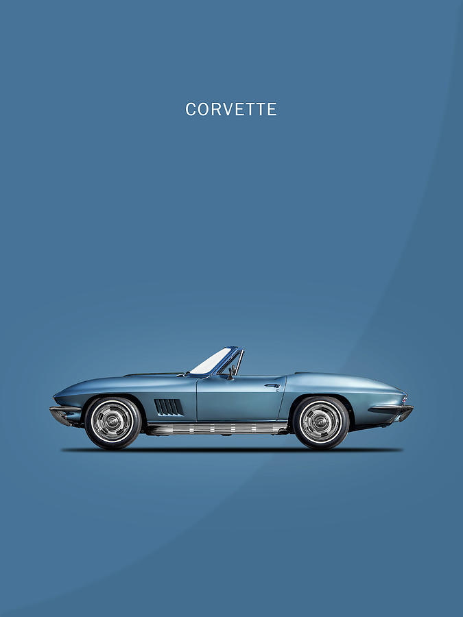 Car Photograph - The 67 Corvette Stingray by Mark Rogan