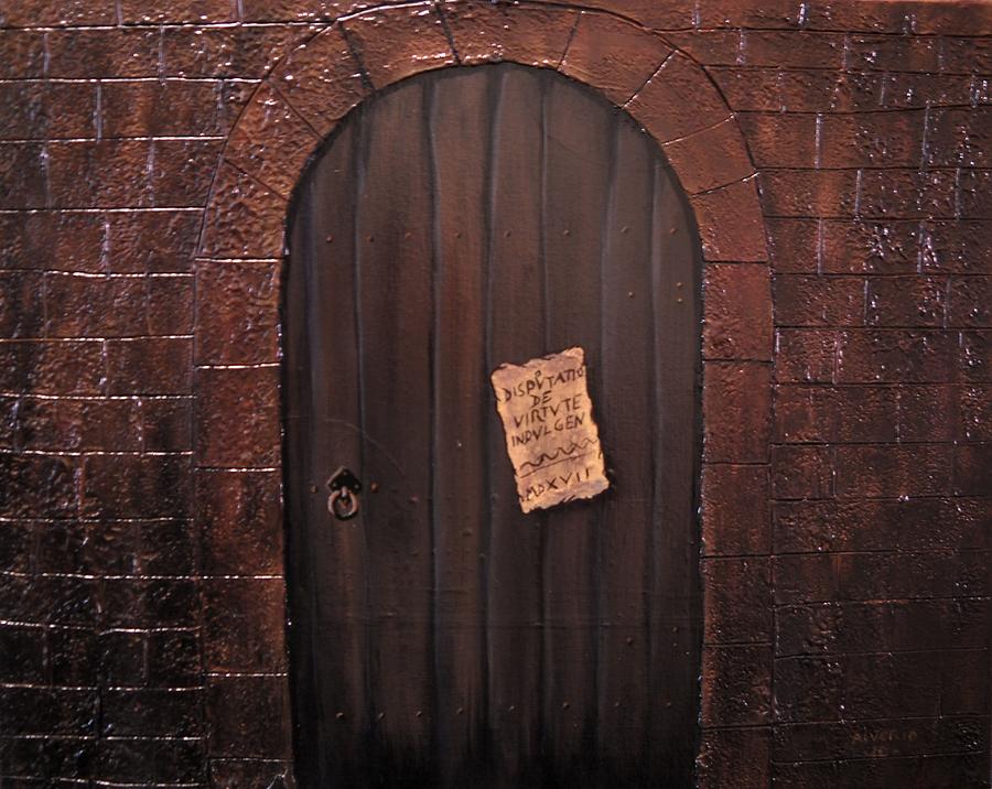 The 95 Theses Painting by Edwin Alverio