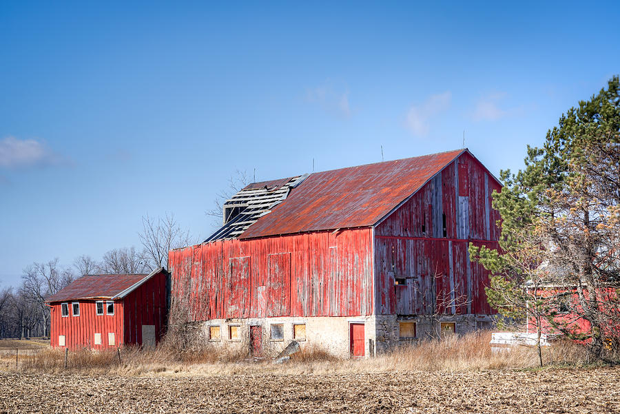 Farm Photograph - The abandoned barn by Nick Mares
