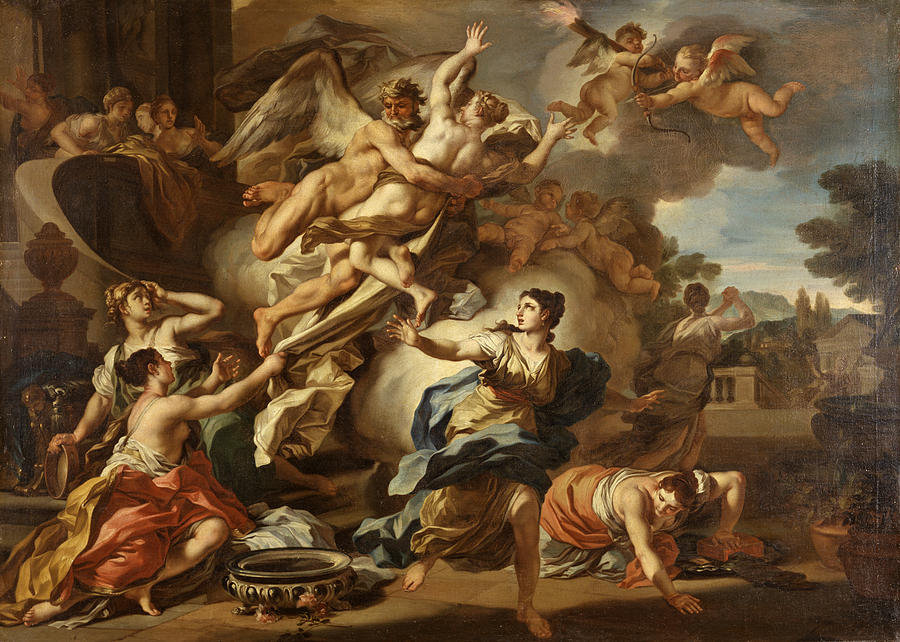 The Abduction of Oreithyia Painting by Manner of Francesco Solimena