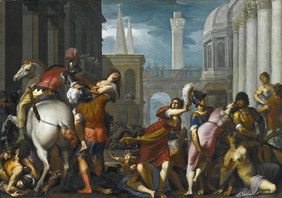The Abduction of the Sabine Women Painting by Jacopo Ligozzi