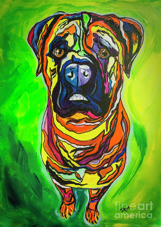 The Abstract Mastiff Painting by Janice Pariza