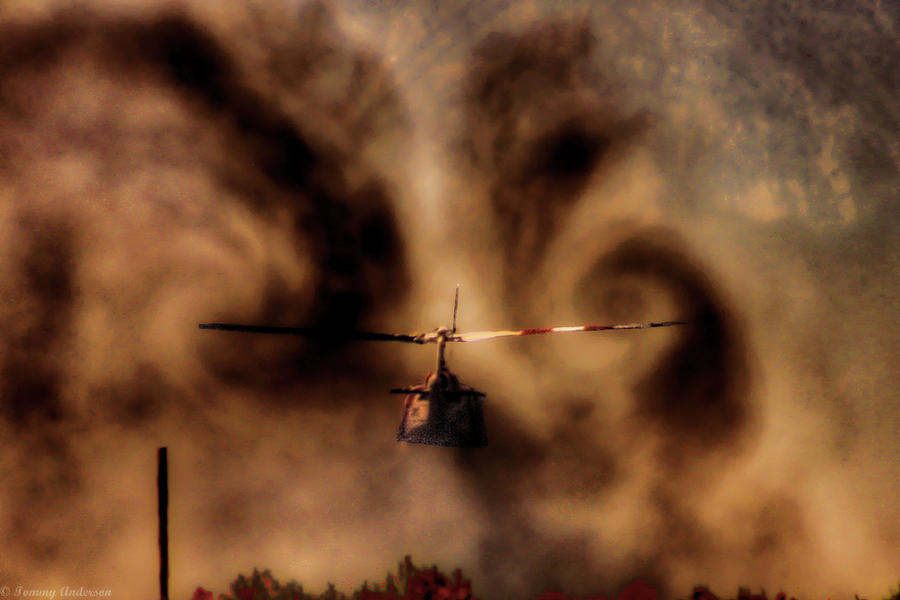 The Abyss - Cal Fire Huey Photograph by Tommy Anderson