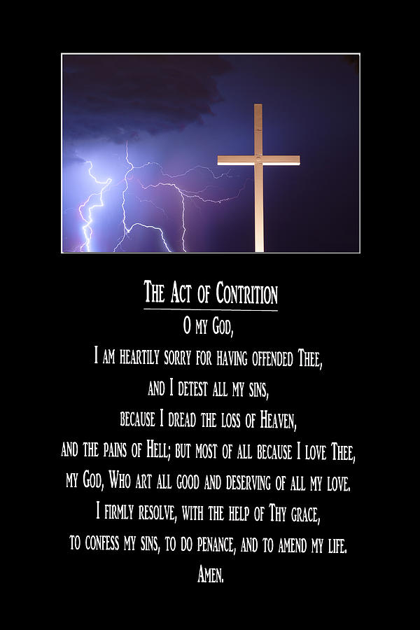 The Act of Contrition Prayer Photograph by James BO Insogna
