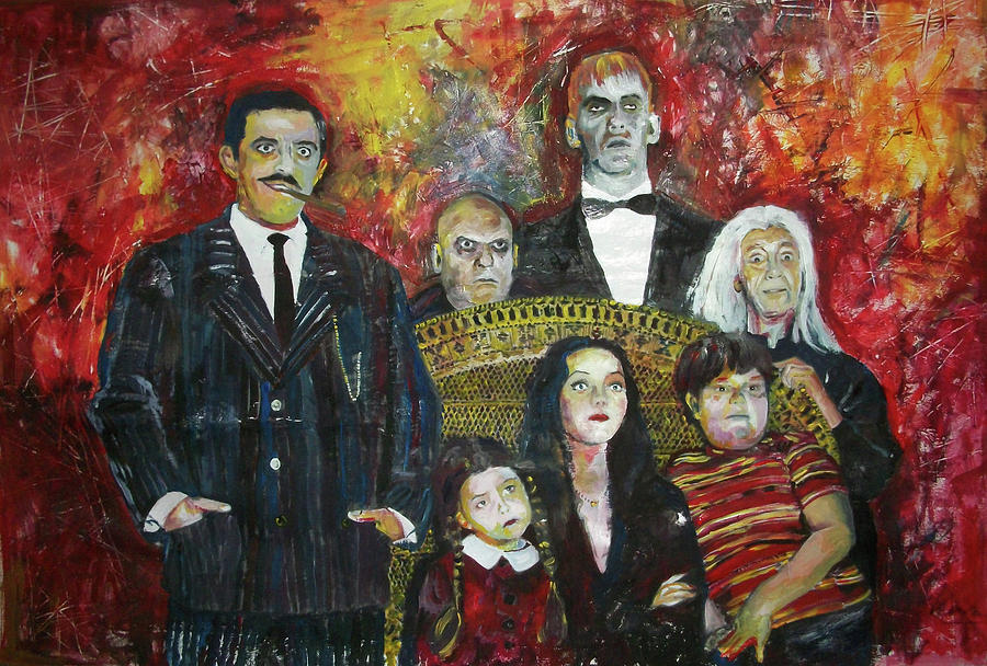 Fantasy Painting - The Addams Family by Marcelo Neira